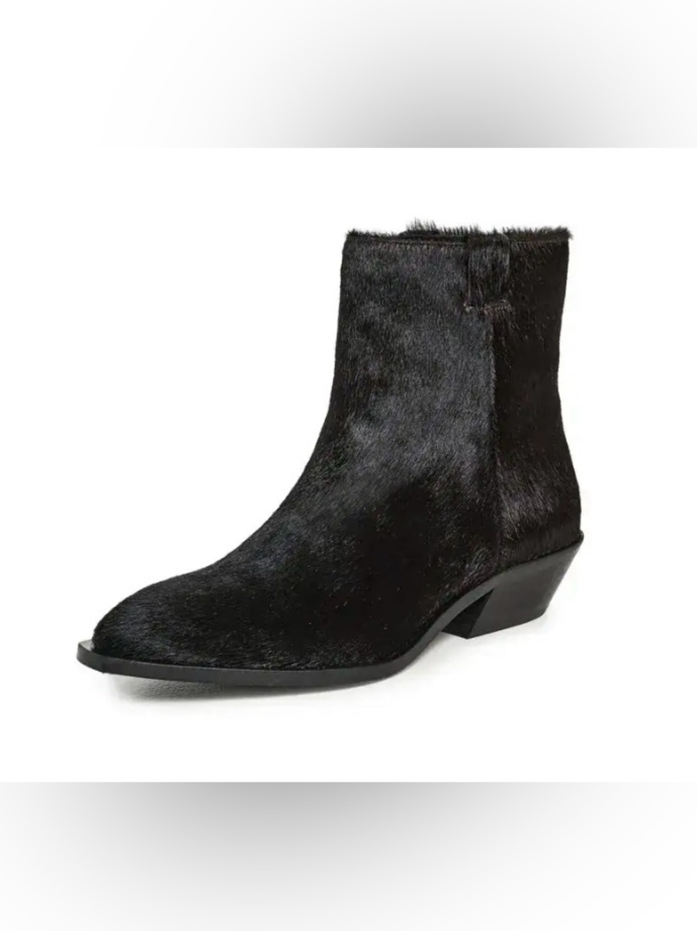 ALOHAS Syd Ankle Boots in black calf hair